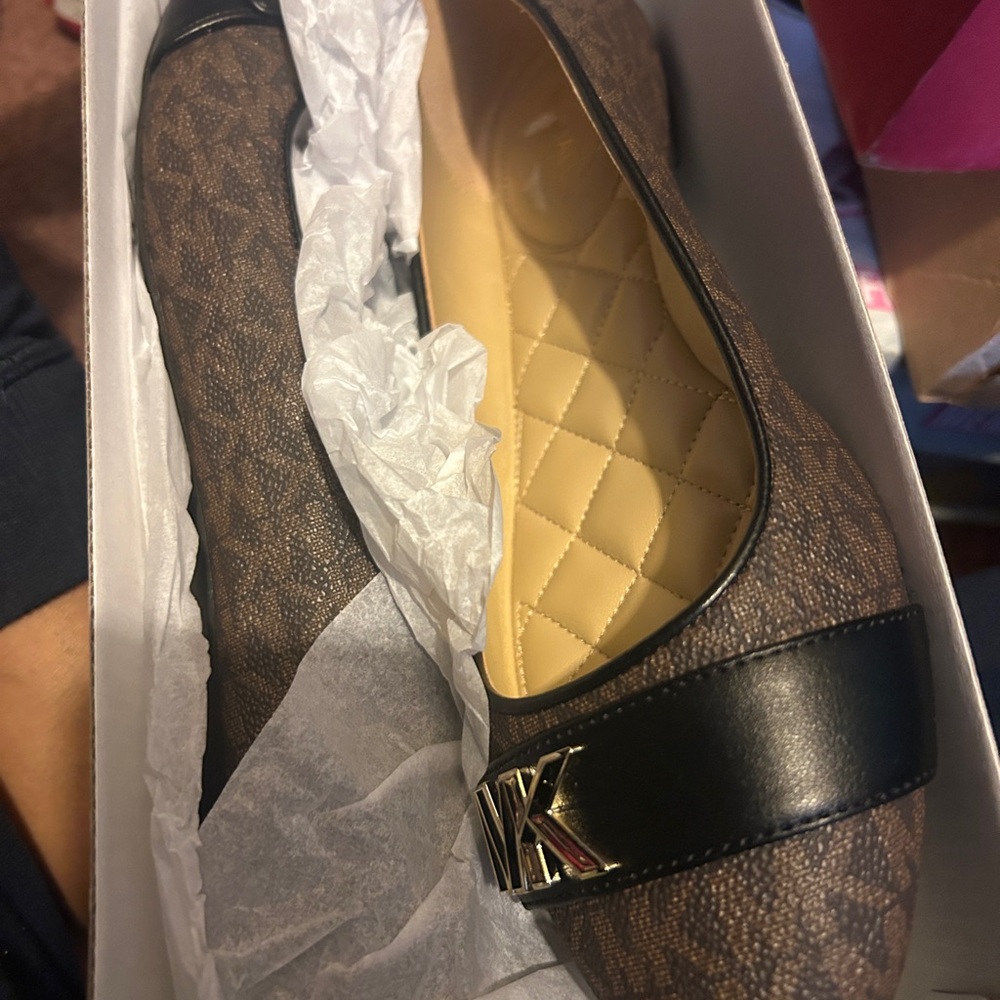 Michael Kors Brown and Black Women's Flats